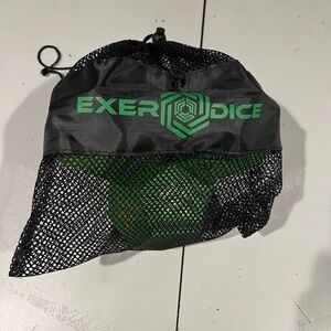 ExerDice Green Fitness Dice Set and other accessories